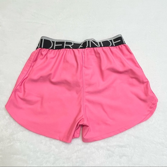 Under Armour Pink and Black Athletic Shorts Girls Size Medium - Picture 5 of 8